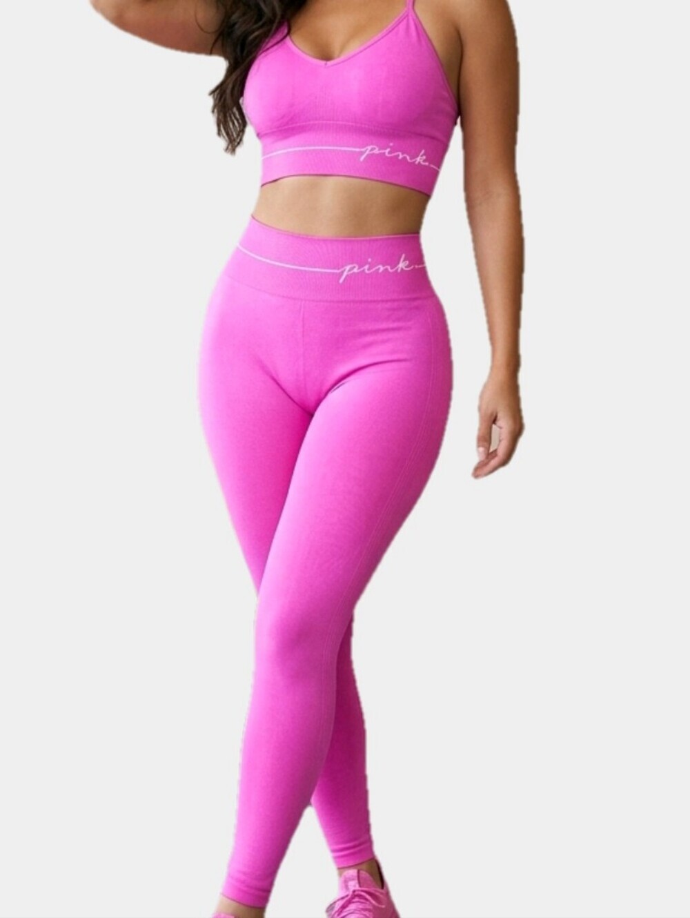 Victoria's Secret Pink Active Matching Seamless Workout Set Size S
